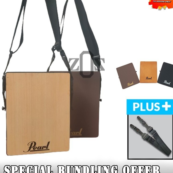 Mini Cajon Kahon Akustik Travel Signature Pearl Premium