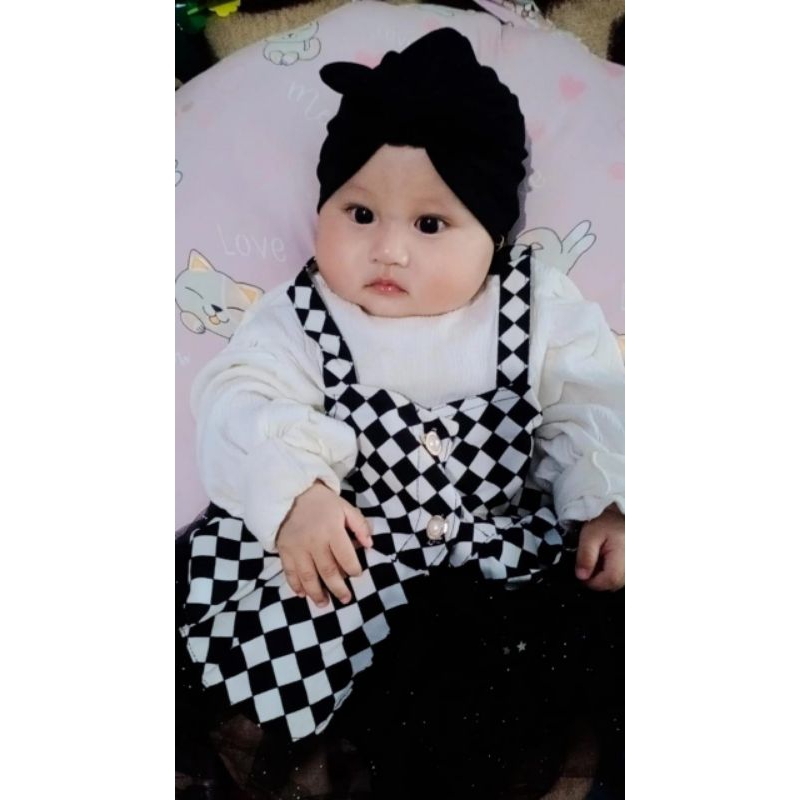 Turban Bayi Pita Kelinci | Ciput Bayi Newborn | Turban Bayi | Turban Bayi Perempuan