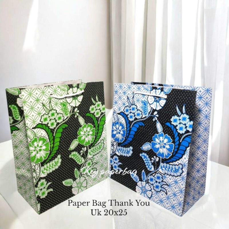 

Paper Bag Motif Bunga Miring Uk 20x25