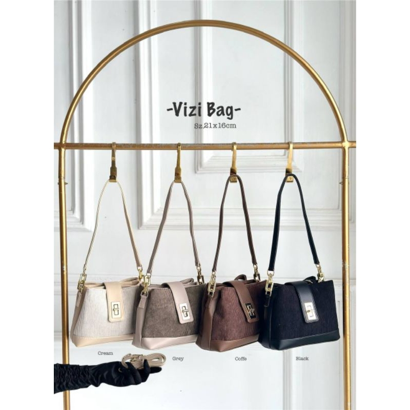 VIZI BAG -by Zazabagshop - Tas Elegan Wanita , Tas Wanita Korean Style , Tas Wanita Selempang Terbar
