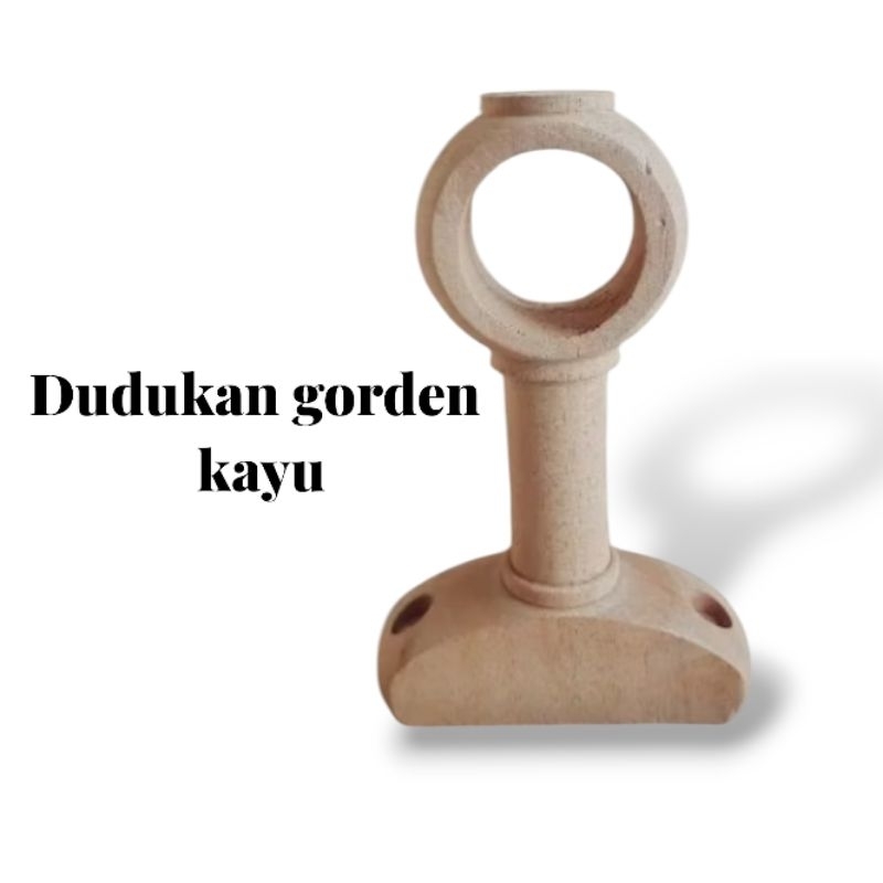 Bracket gorden /dudukan gorden kayu klasik