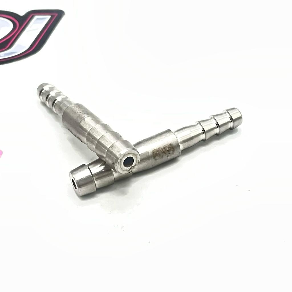 Nepel Fitting Konektor Sambungan Selang Lurus Ukuran 8mm x 6mm