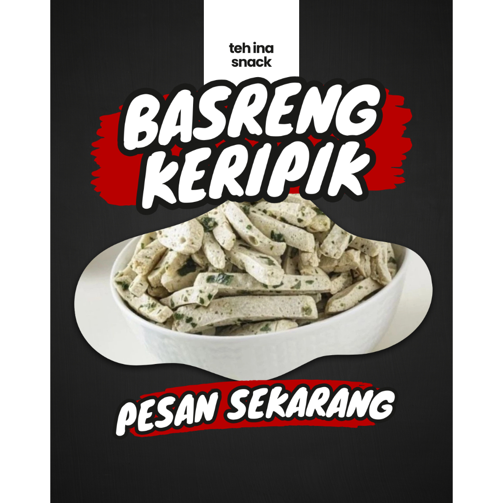 

BASRENG ORIGINAL By Teh ina snack kriuk gurih daun jeruk 250 Gram