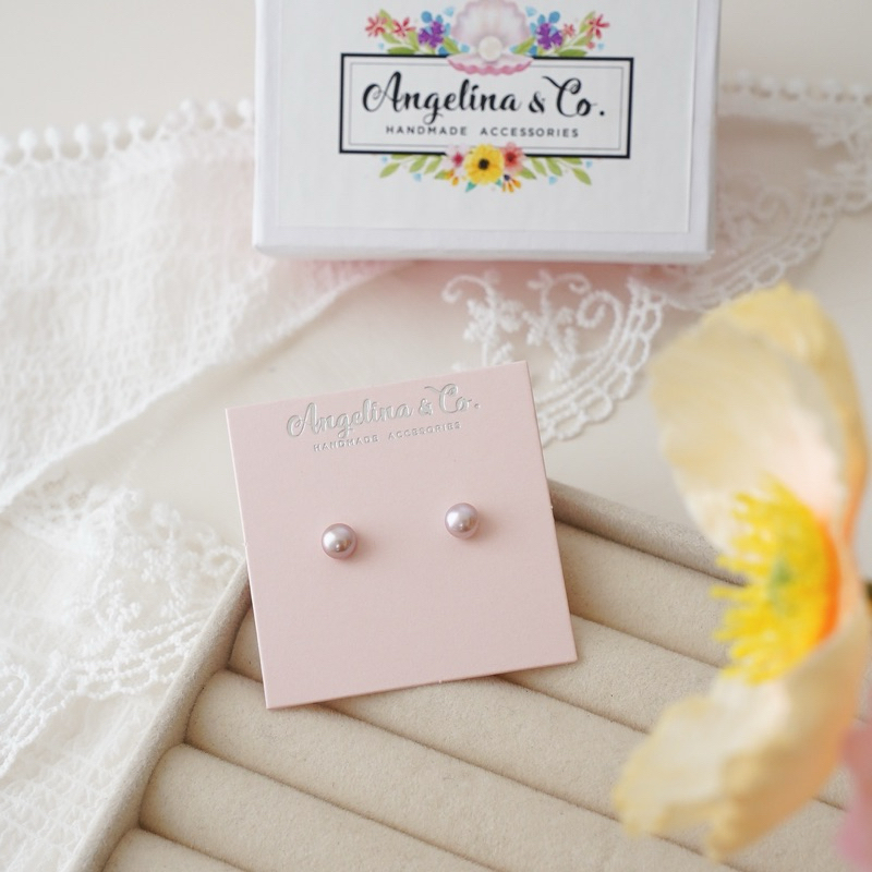 Anting Mutiara Asli Lombok (warna: UNGU)