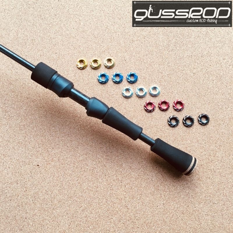 reelseat spinning skeleton 16 reel seat gagang joran satu set siap rakit