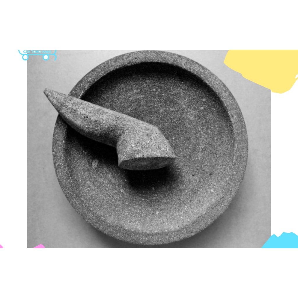 Cobek Batu Asli Ulekan Muntilan + Muntu