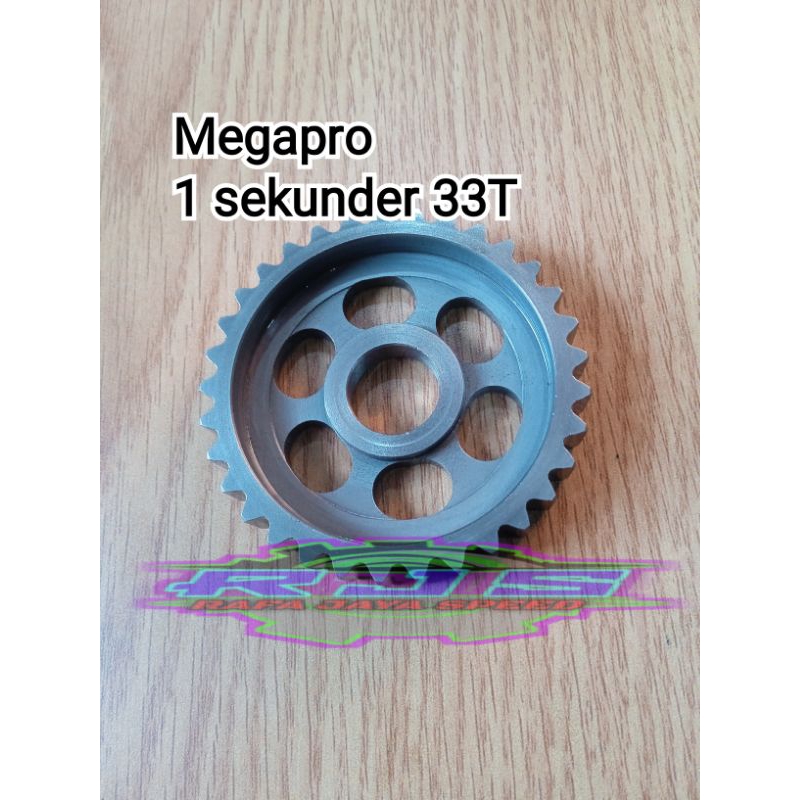 Rasio racing Megapro gigi 1 sekunder 33T lawan std
