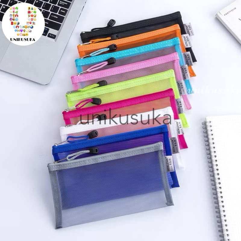 

[UNIKUSUKA] Kotak Pensil Bening multifungsi, Kotak pensil kapasitas besar, Pouch penyimpanan serbaguna