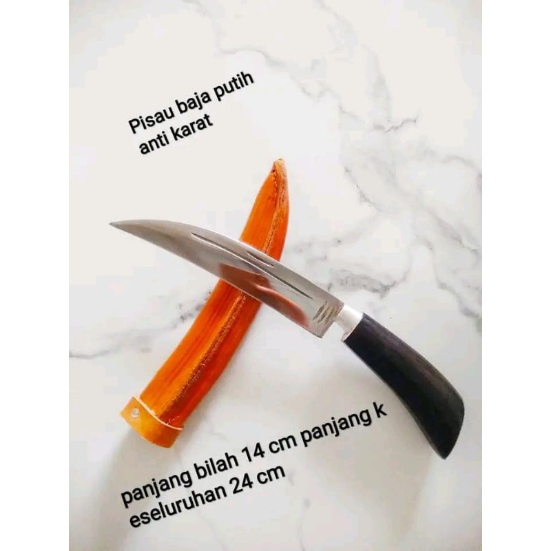 pisau baja asli super tajam anti karat