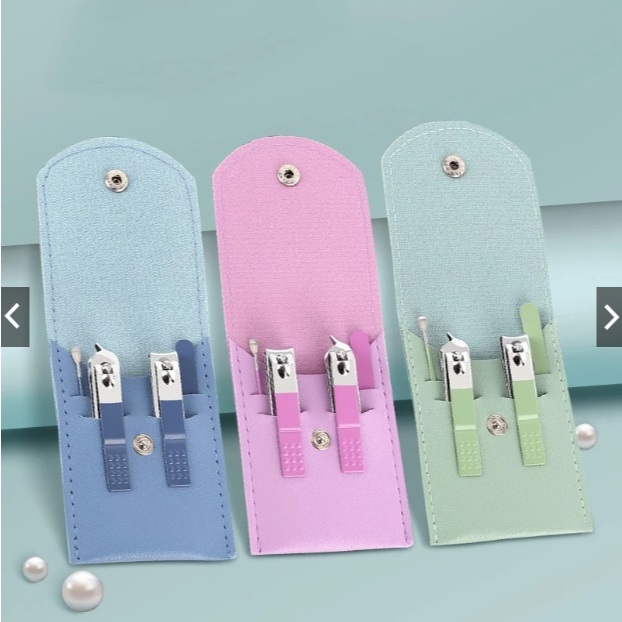 GUNTING KUKU SET 4 / GUNTING KUKU CANTENGAN / KOREK KUPING KECIL GUNTING LENGKAP