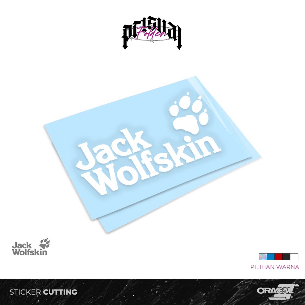 Sticker Jack WolfSkin | Stiker Cutting | Stiker Reflektif