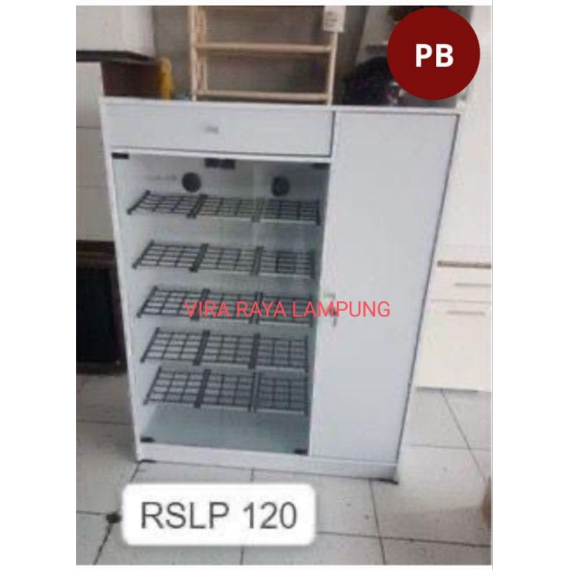 VIRA RAYA LAMPUNG - RSLP 120 RAK SEPATU SLIDING PINTU PUTIH UKURAN 120 X 120 X 35 PARTIKEL