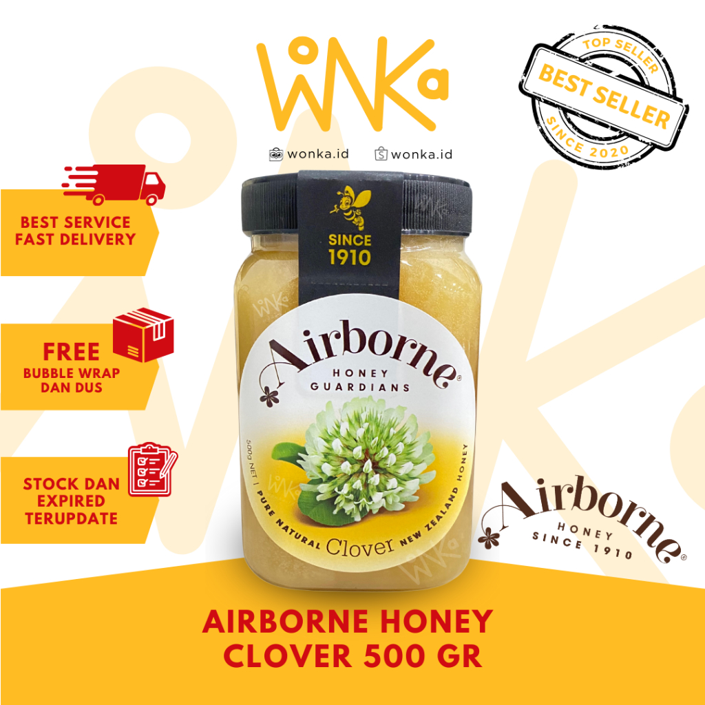 

Airborne Madu Clover 500 gr - New Zealand Honey - Antibiotik Alami