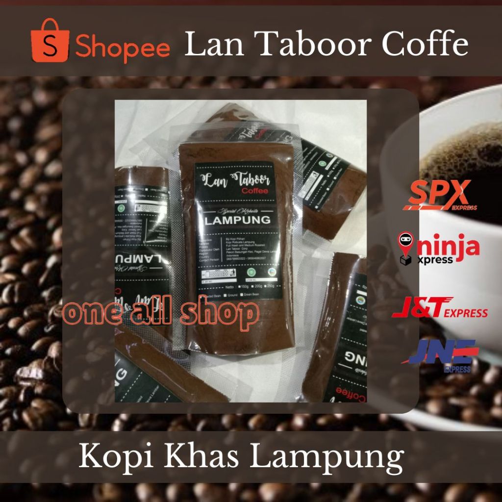 

Kopi Lampung / Bubuk kopi Lampung Asli Original / Robusta Lampung / Hitam dan lembut /Lan Taboor Coffe Robusta Lampung