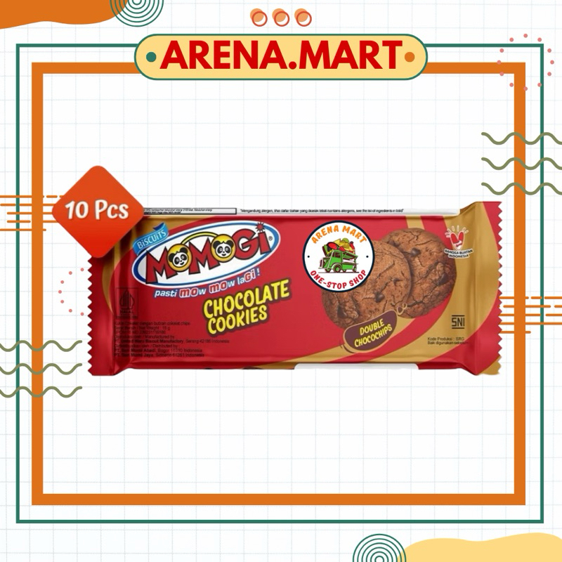 

Momogi Cookies Chocolate Biskuit Coklat Cookies Renyah 10Pcs