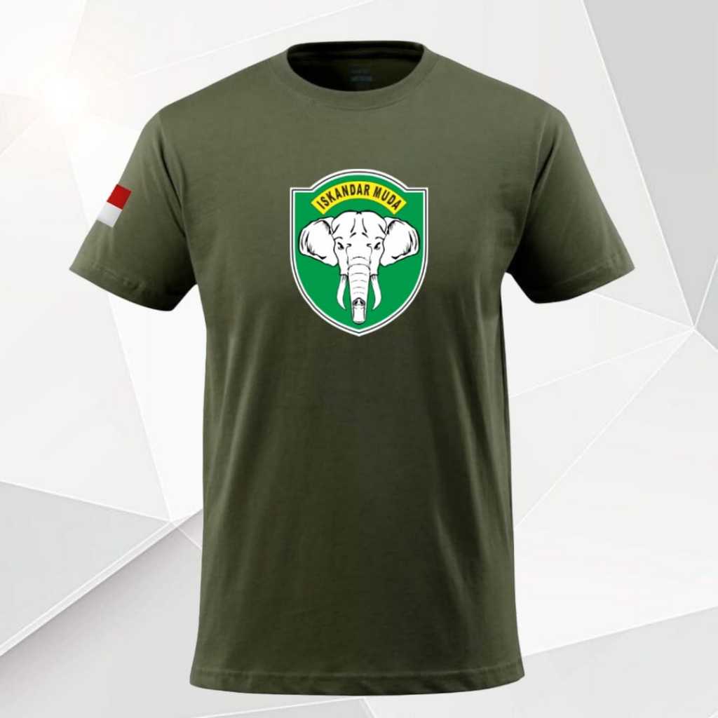 Kaos Kodam IM - Iskandar Muda Berani dan Tangguh