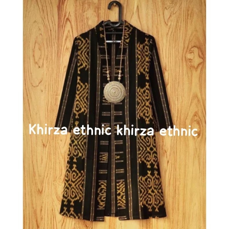 ( READY ) Baju tenun - baju tenun wanita - baju etnik - outer etnik - outer tenun - batik gaya