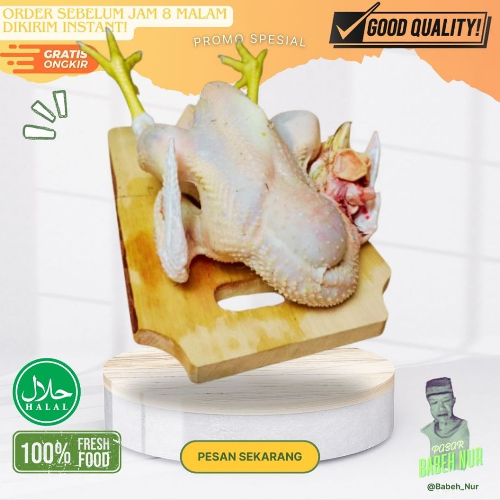 

PROMO Ayam Kampung Asli FRESH FOOD Berbagai Ukuran & Request Potongan BB Besar - Kecil BUKAN FROZEN