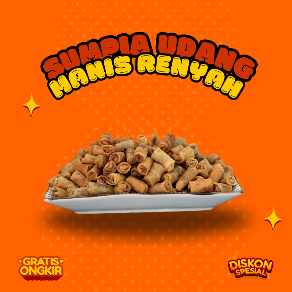 

Sumpia Udang Manis Gurih - Camilan Enak & Renyah/ 250g 500g, 1000g