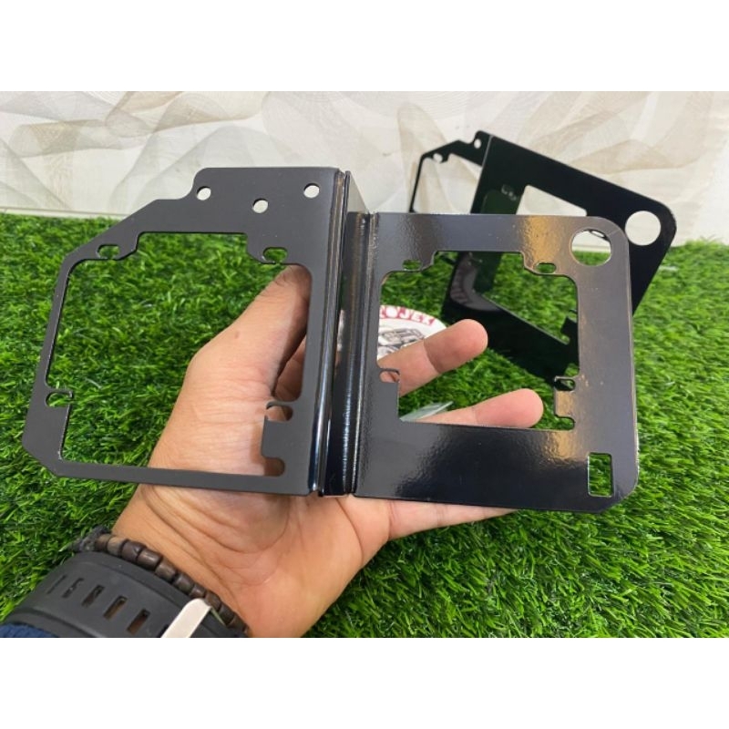 bracket lampu brio alis bawah pnp breket matrix 1,5 inchi headlamp projektor retrofit lampu mobil up