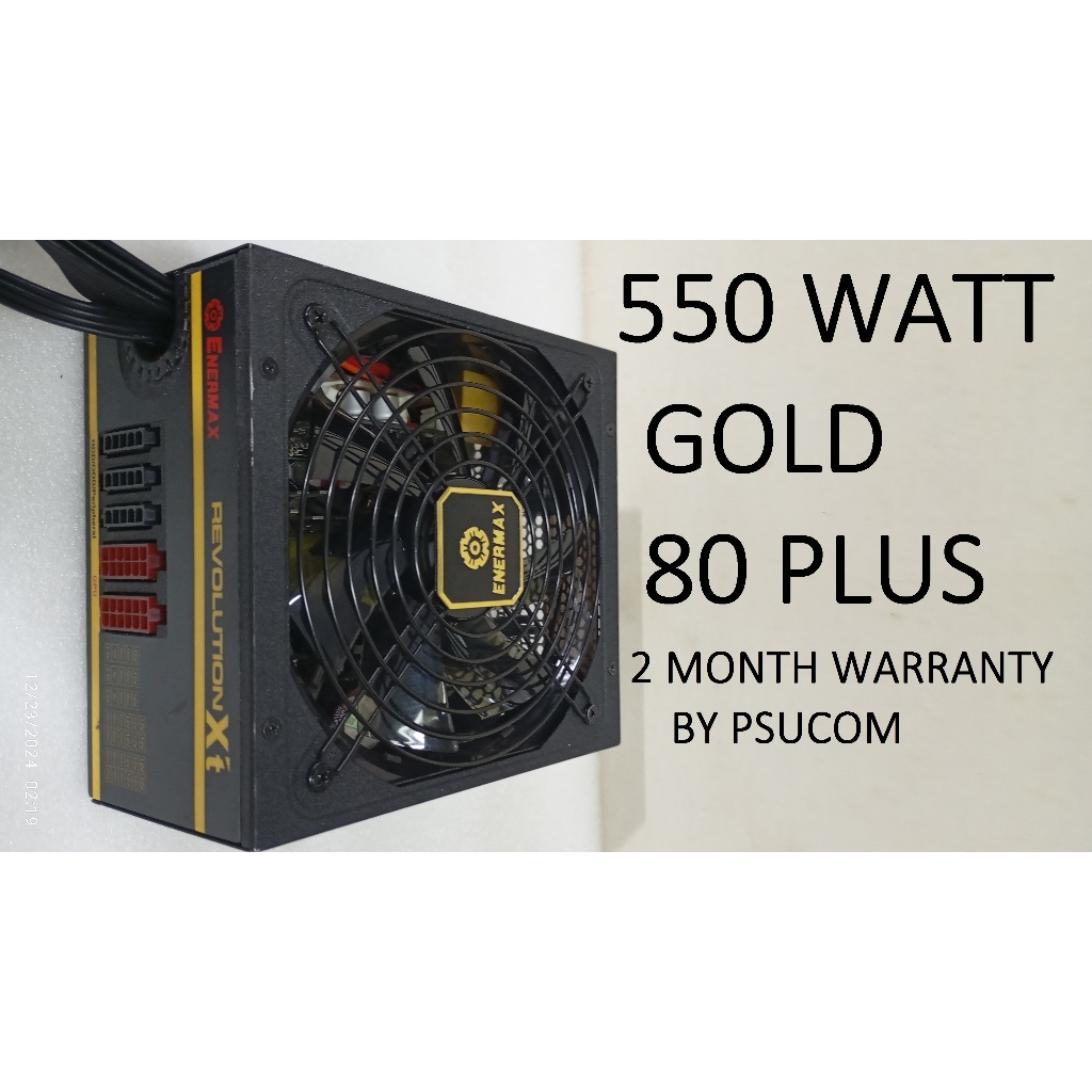 PSU ENERMAX REVOLUTION XT 550 WATT GOLD 80 PLUS
