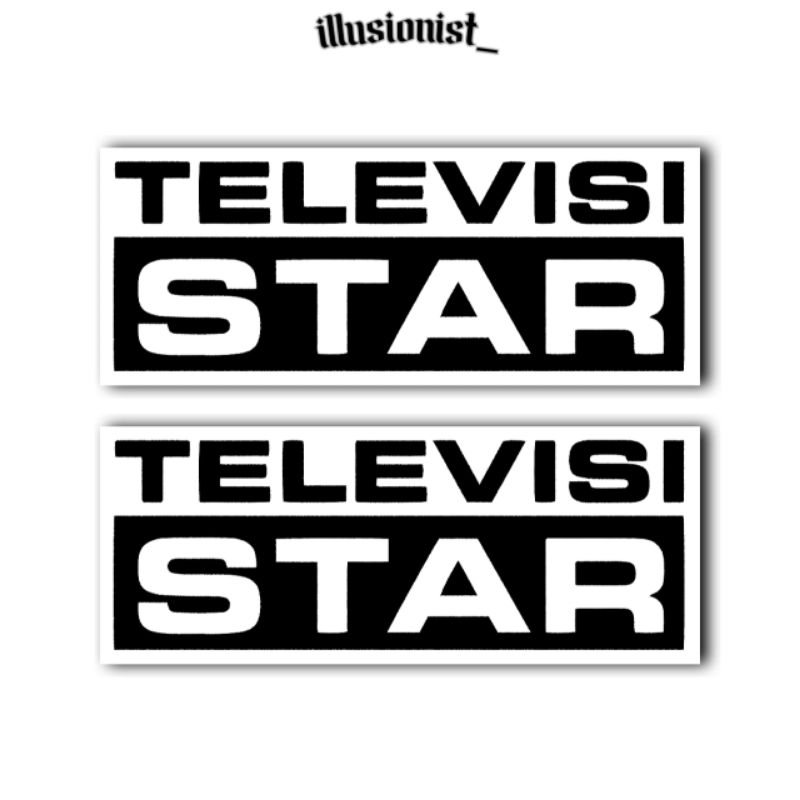 

stiker pack "TELEVISI STAR" (sticker brand) anti air