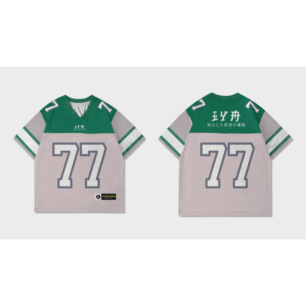 new terbaru 2025 Jersey number series 77 NFL kece jumbo oversize unisex XXXL
