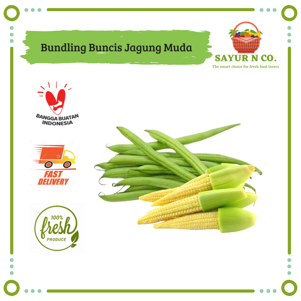 

Bundling Buncis - Jagung Muda / Putren / Baby Corn 400gr | Sayur N Co Bekasi