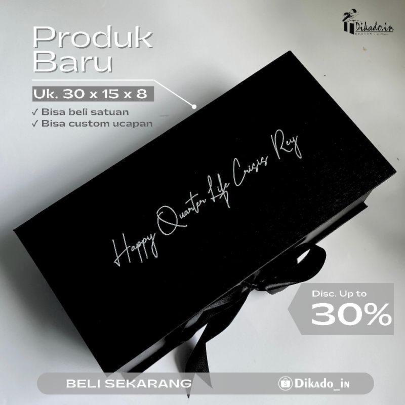 

HARD BOX | uk. 30 x 15x 8 | BOX kado | box premium | box murah | box hampers | box kemasan | box bridesmaid