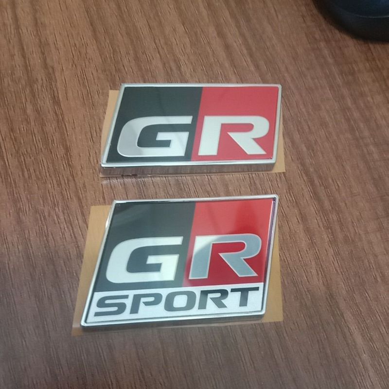 emblem logo tulisan gr sport original