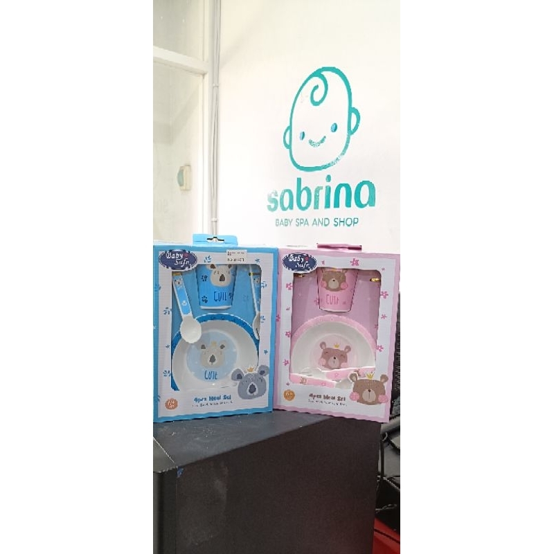 [Sabrina] Baby Safe  Feeding Set / Set Alat Makan Bayi / Tempat Makan Bayi