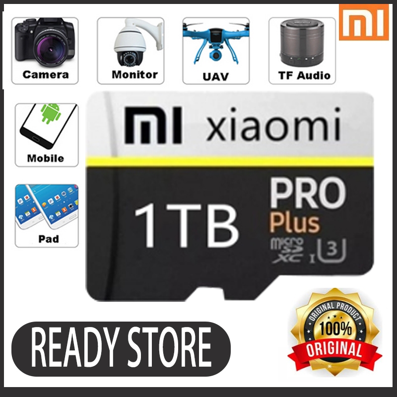 XIAOMI Original Class 10 Memory card 128GB/256GB/512GB/1TB/2TB 100MB/S SD card mobile phone kartu mi