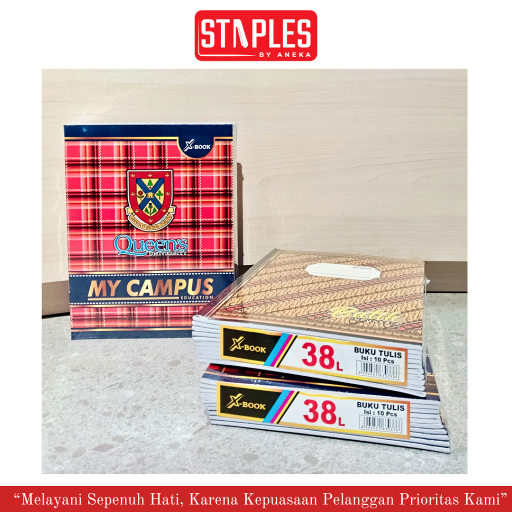 

Buku Tulis X-Book isi 38 (10 Buku) / Buku Catatan / Buku Bergaris Campus