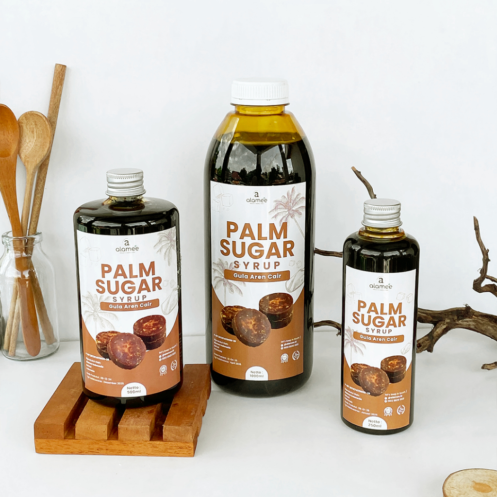 

ALAMEE Gula Aren Cair Syrup Palm Sugar Organic Liquid Organik Pure Murni Barista Brown Sirup Natural