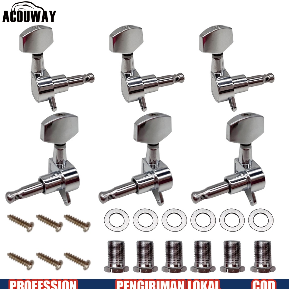 55STOK TERBATAS Dryer Gitar Tuning Peg Guitar Machine Head Aksesoris Gitar Akustik Dryer Grover Orig
