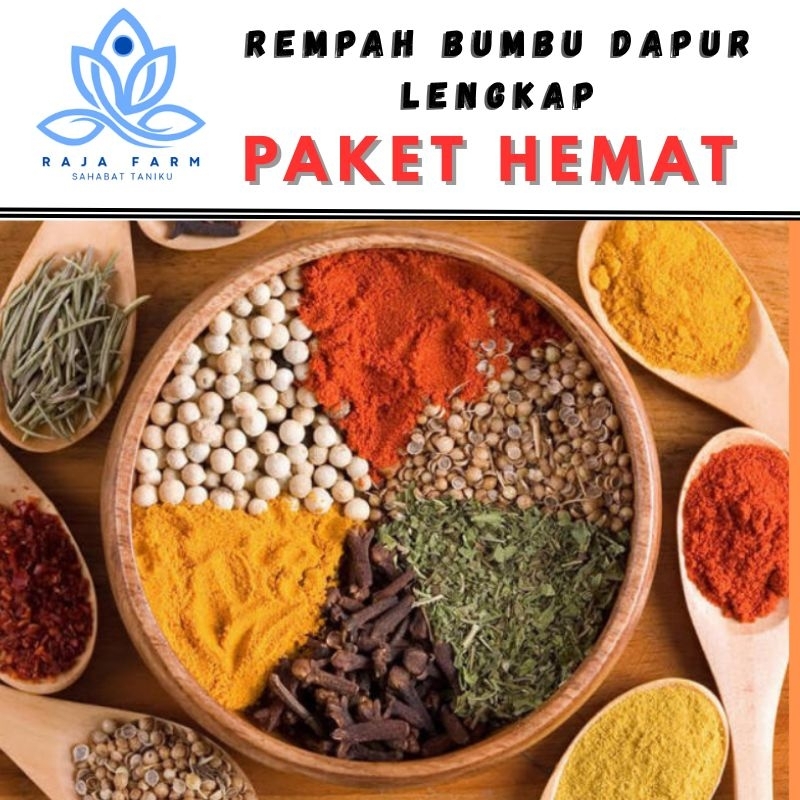 Bumbu Lengkap Rempah rempah Lada hitam Ketumbar Kemiri Kaskas Jinten Pekak Adas Kayu manis Bumbu Mas