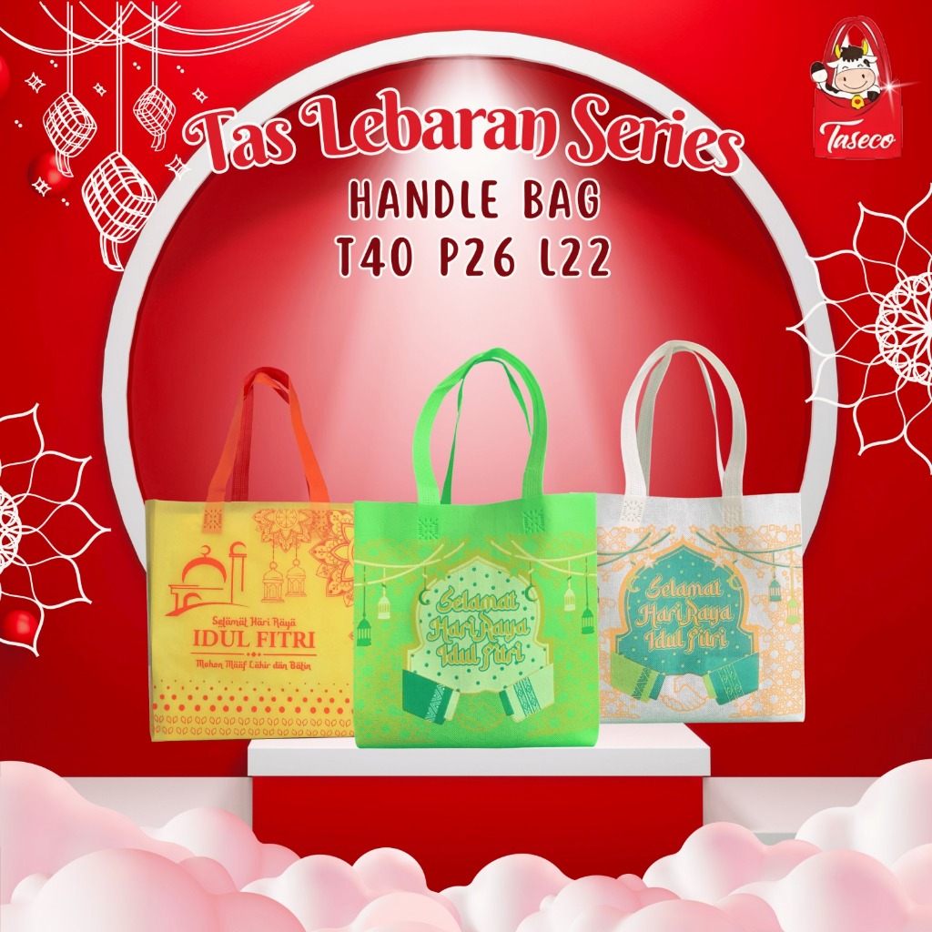 

TASECO Tas Bingkisan Lebaran Tas Hampers Lebaran Tas Idul Fitri Tas Lebaran Idul Fitri Goodie Bag Lebaran Menara Masjid 40X26X22