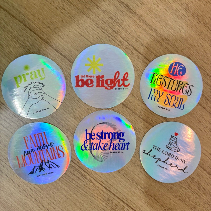 

Set Stiker Hologram Ayat Alkitab