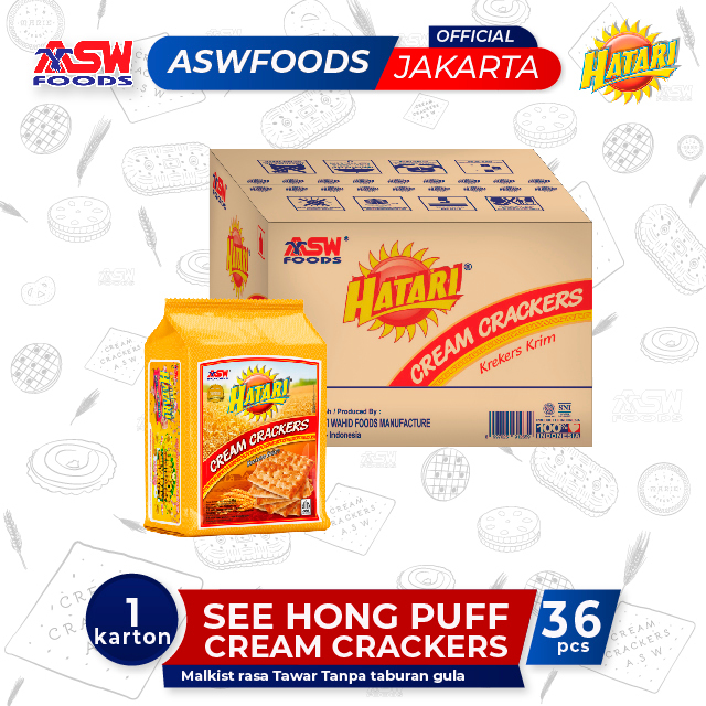 

Hatari Cream Crackers 245 gr ( 36 Pcs) - Karton