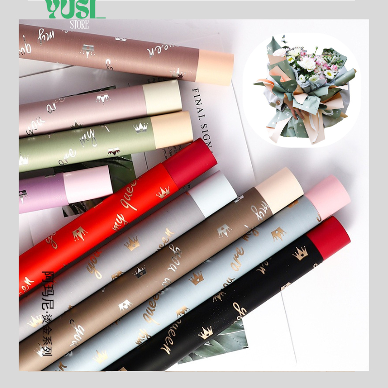 

Isi 20 LEMBAR Kertas Buket Bunga Dua Warna Flower Wrapping Paper Bicolor Premium Cotton Cellophane KB103