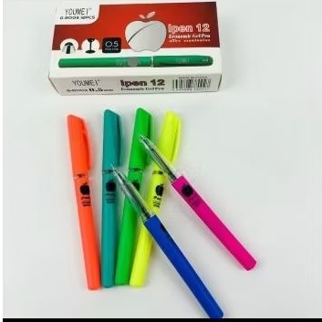 

Bolpoin tinta cair dengan kualitas terjamin serta lembut untuk dibuat penulisan Dalam 1 lusin warna body uda campur warna Tinta warna hitam 1 kotak isi 12pc (1lusin) Harga diatas adalah harga 1 kotak isi 12pc