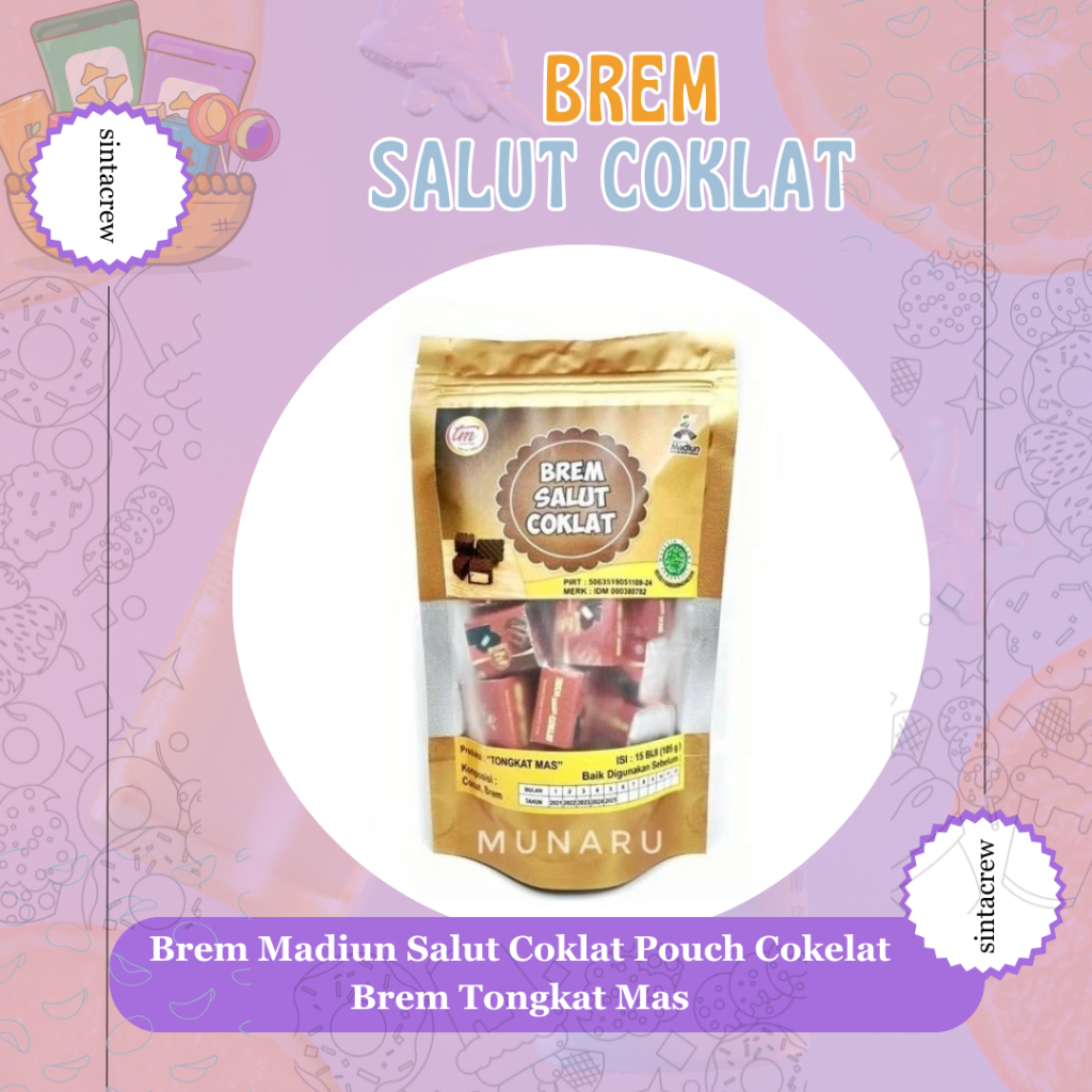 

Brem Madiun Salut Coklat Pouch Cokelat Brem Tongkat Mas