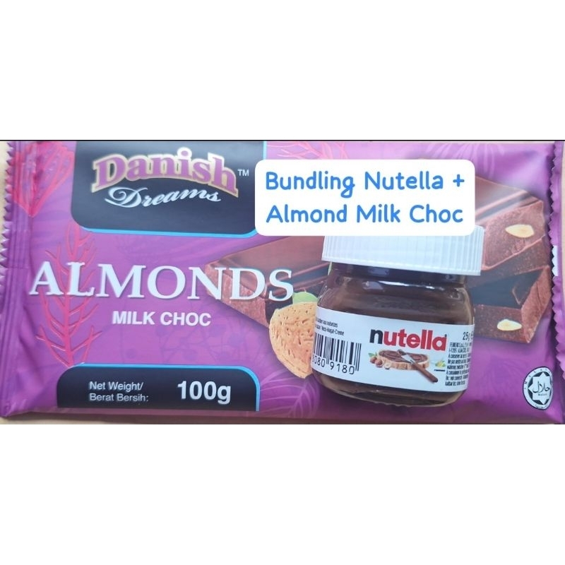 

PROMO Bundling Danish Almond Milk Chocolate & Nutella Mini Jar