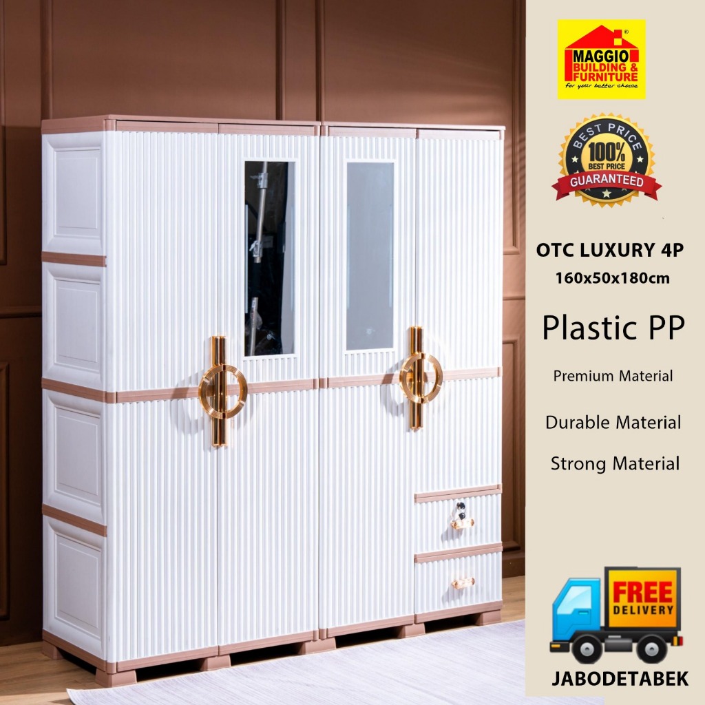 LEMARI PAKAIAN PLASTIK - LEMARI BAJU PLASTIK - LEMARI PLASTIK - OTC LUXURY - OLYMPLAST