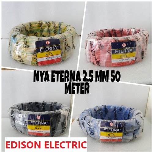 ETERNA Kabel NYA 2.5 ETERNA 50M 100M TUNGGAL Roll 2,5 NYA ETERNA 1x2.5 1x2,5