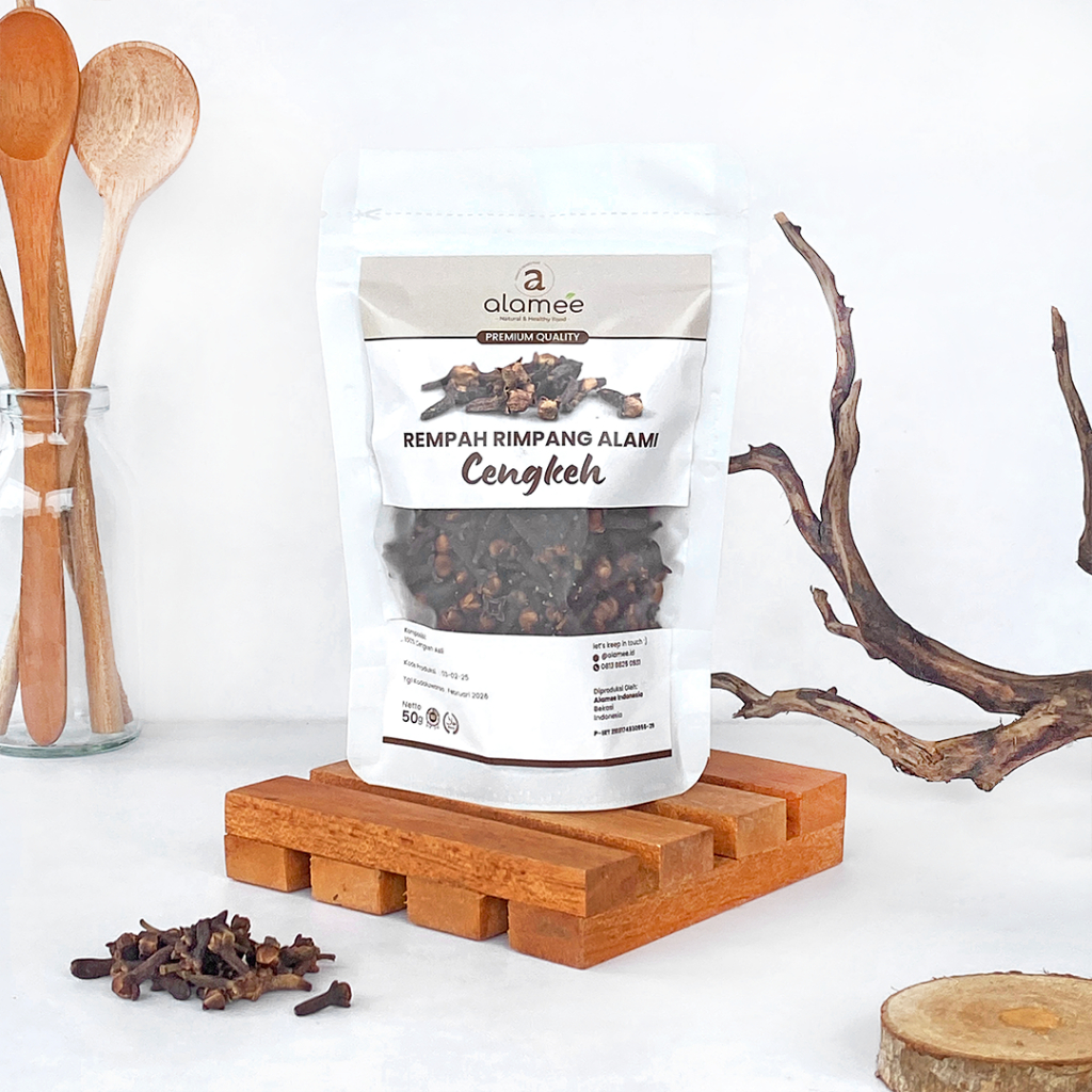 

ALAMEE Cengkeh Rempah Kering Organik Cloves Rimpang Organik Alami Bumbu Seasoning Masakan Masak 50gr