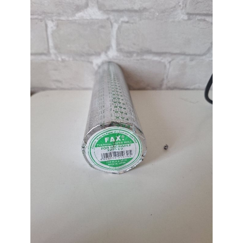 

KERTAS FAX THERMAL PAPER ROLL MERK FAX 210 X 30MM PANJANG 30 METER