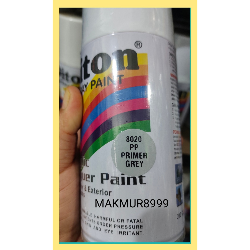 Cat Semprot 300cc / Pilox Diton 8020 PP Primer Grey, Diton 8459 Executive Grey, Diton 826 Medium Gre