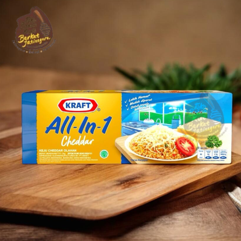 

KRAFT ALL IN ONE KEMASAN 2 KG KARTON / KEJU KRAFT ALL IN ONE/CTN ISI 8PCS
