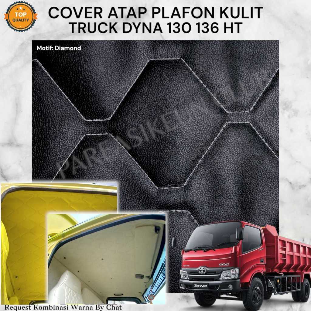 Cover Pelapis Atap Plafon Truck DYNA Toyota Kulit Variasi Interior Aksesoris